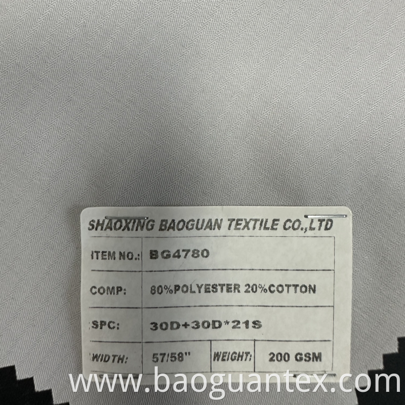 Polyester Cotton Blended Fabric Jpg